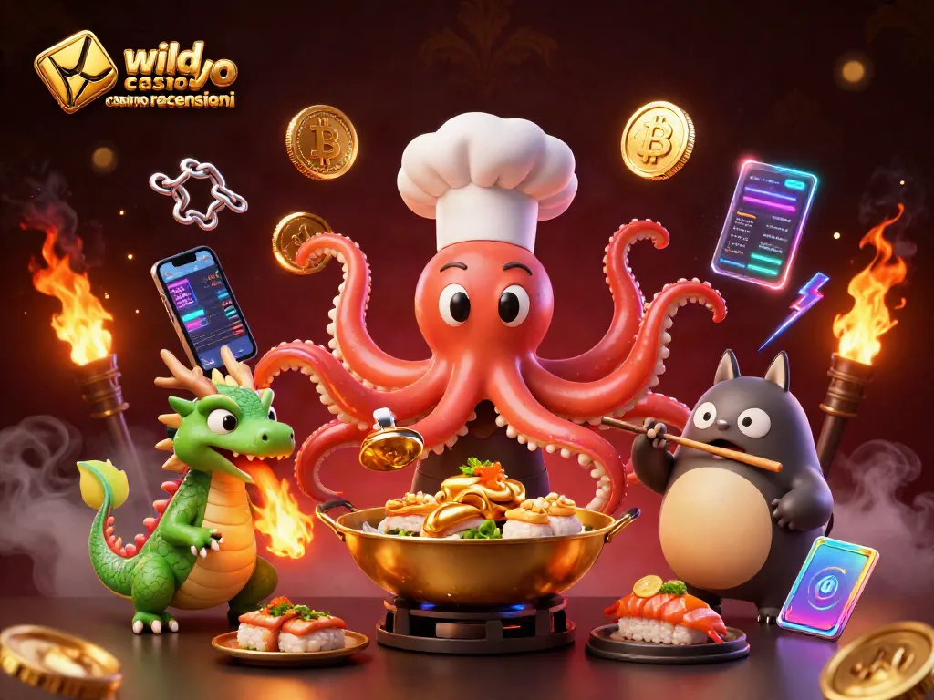 Engage with wild tokyo casino recensioni through a vibrant 3D scene featuring whimsical characters and casino elements.